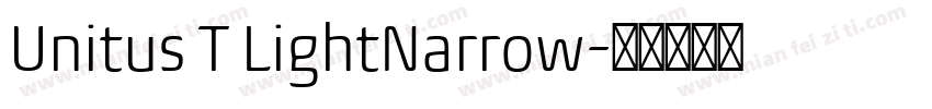 Unitus T LightNarrow字体转换